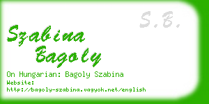 szabina bagoly business card